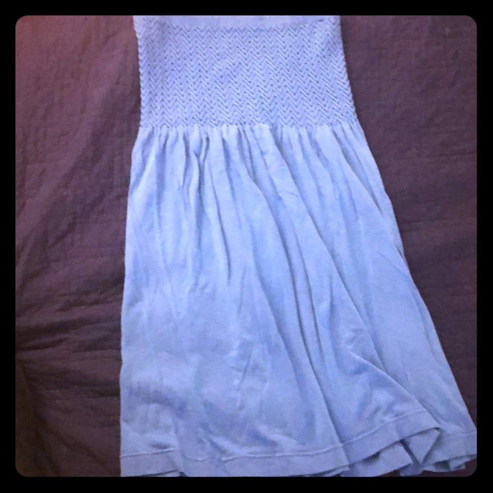 Strapless mini dress